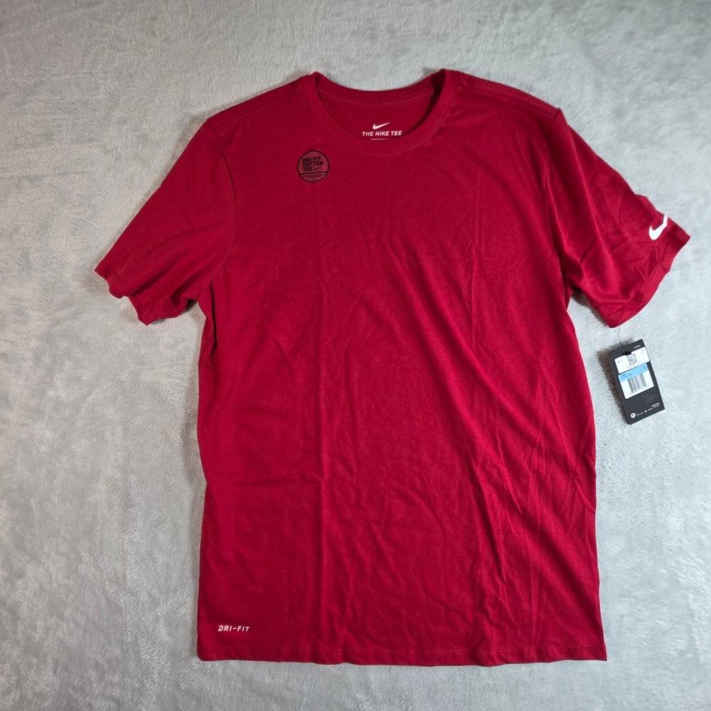 Nike‎ Men's Dri-FIT Golf Cotton Blend Short Sleeve T-Shirt University Red M